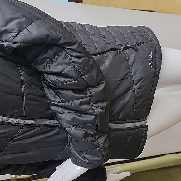 Cabela's Puffer Water Resistant Primaloft Faux Fur Lined Lightweight Size Large - Picture 5 of 15